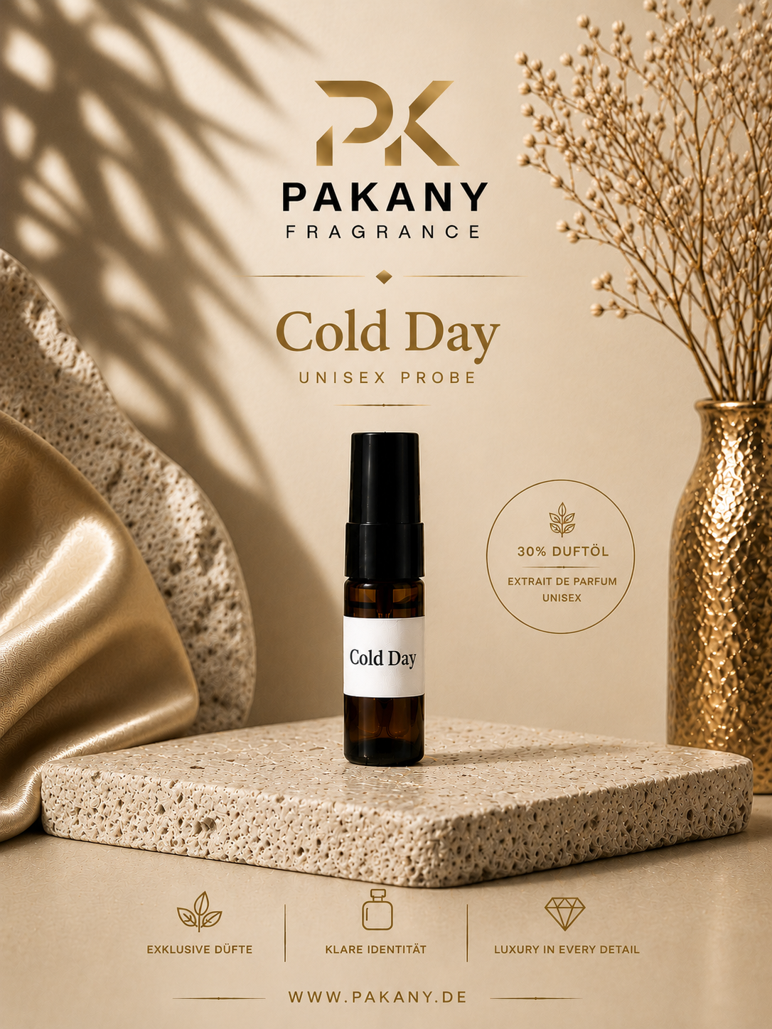COLD DAY by Pakany® – Luxuriöses Unisexparfum