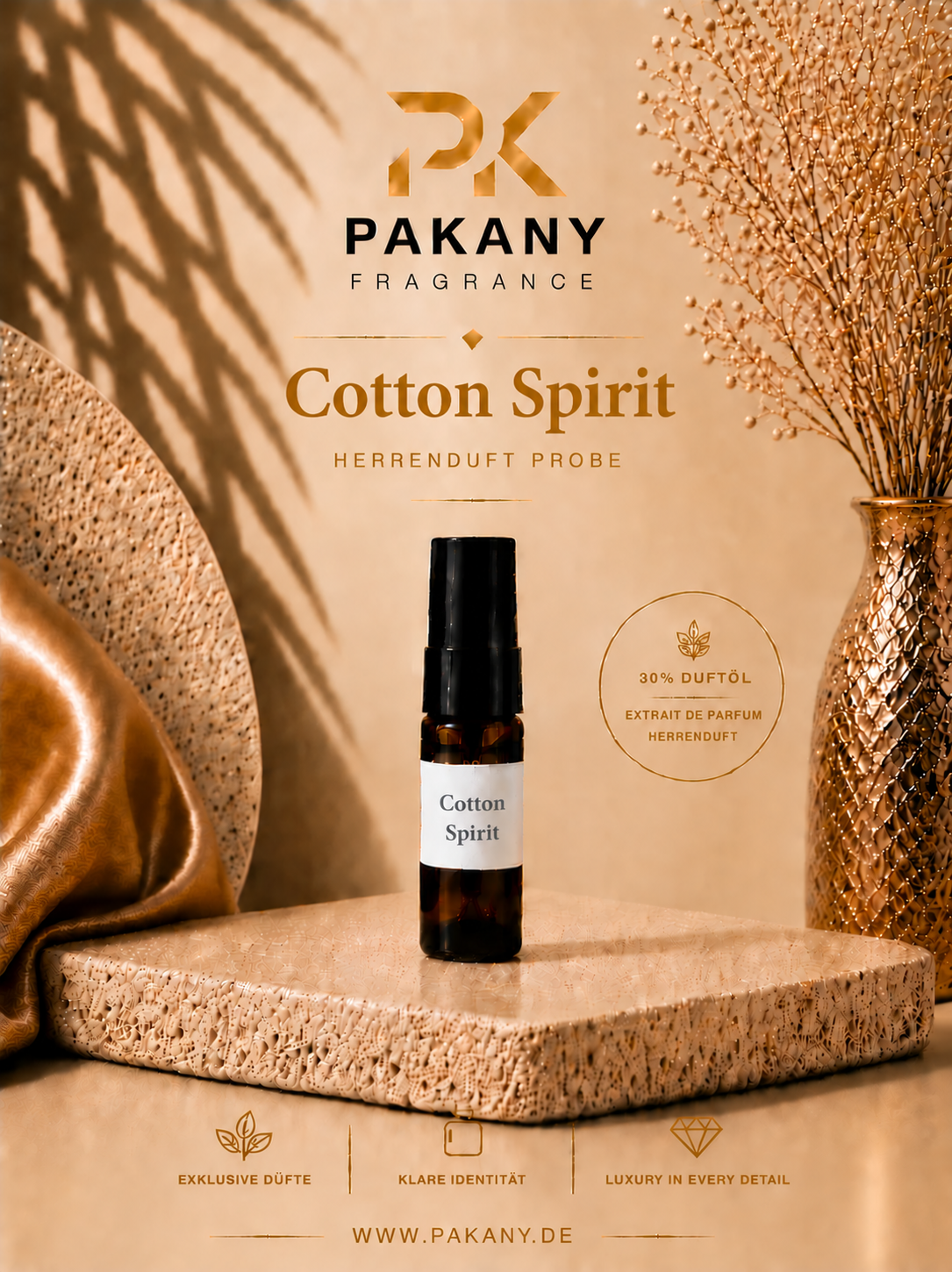 Cotton Spirit by Pakany® – Luxuriöses Herrenparfüm