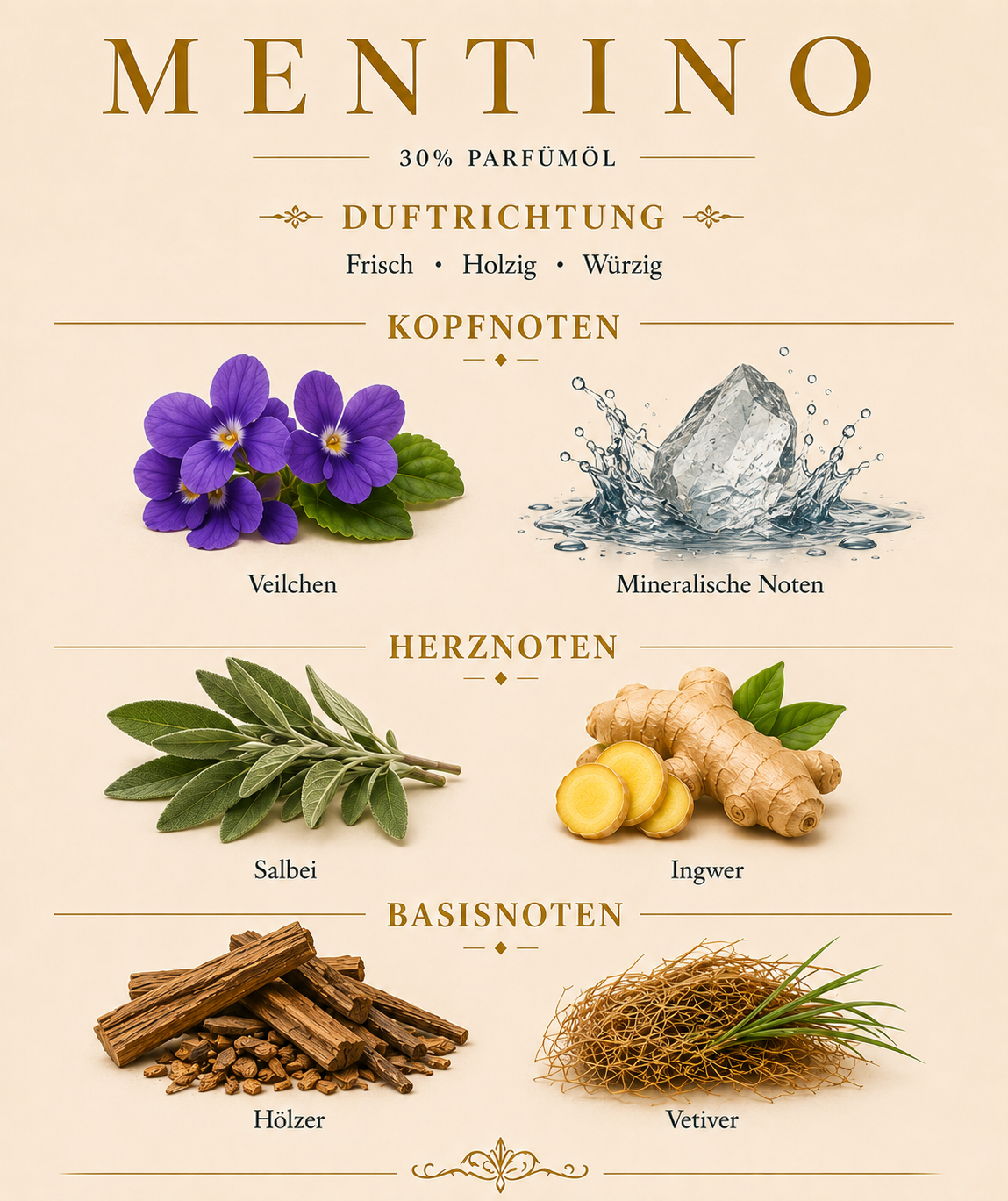 Mentino 2 ml Duftprobe von Pakany®