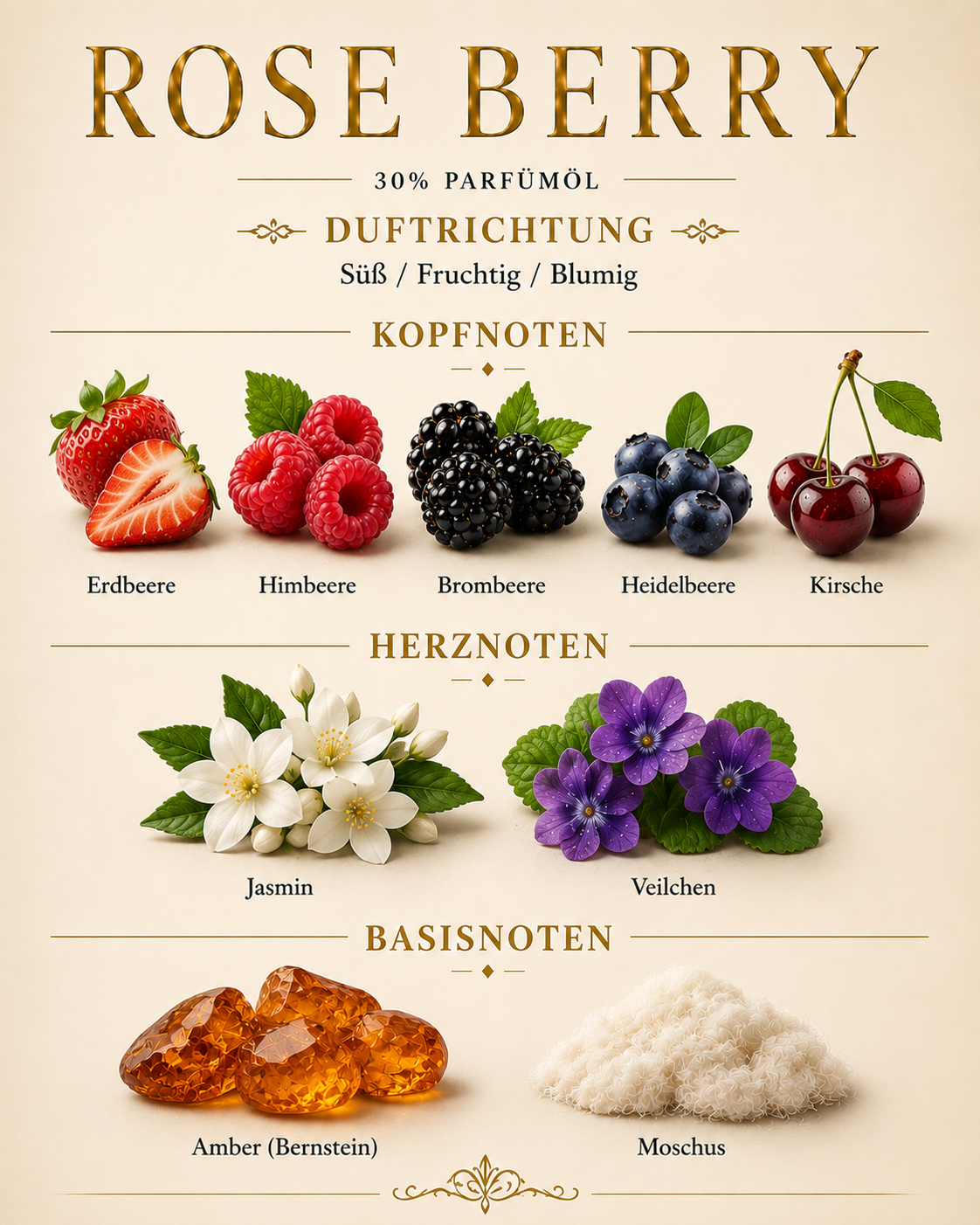 Rose Berry 2 ml Duftprobe von Pakany®