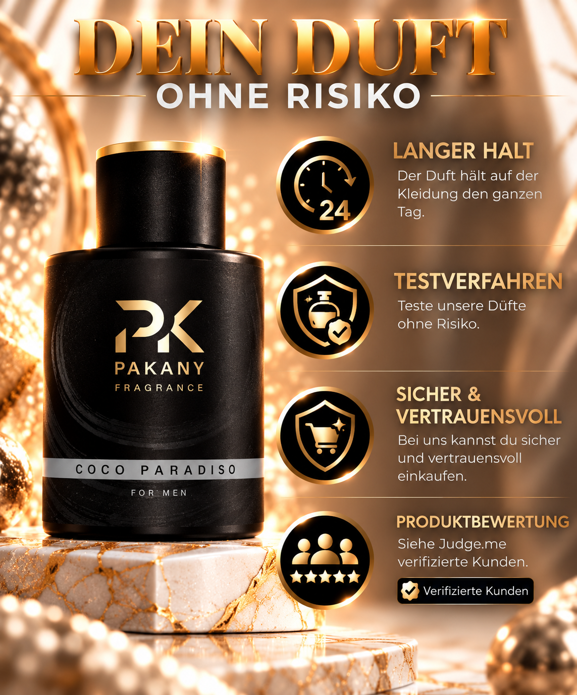 Coco Paradiso  by Pakany® – Luxuriöses Herrenparfüm