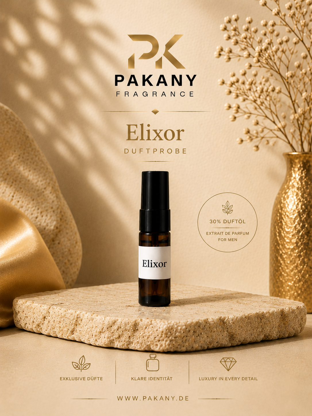 Elixor by Pakany® – Luxuriöses Herrenparfum