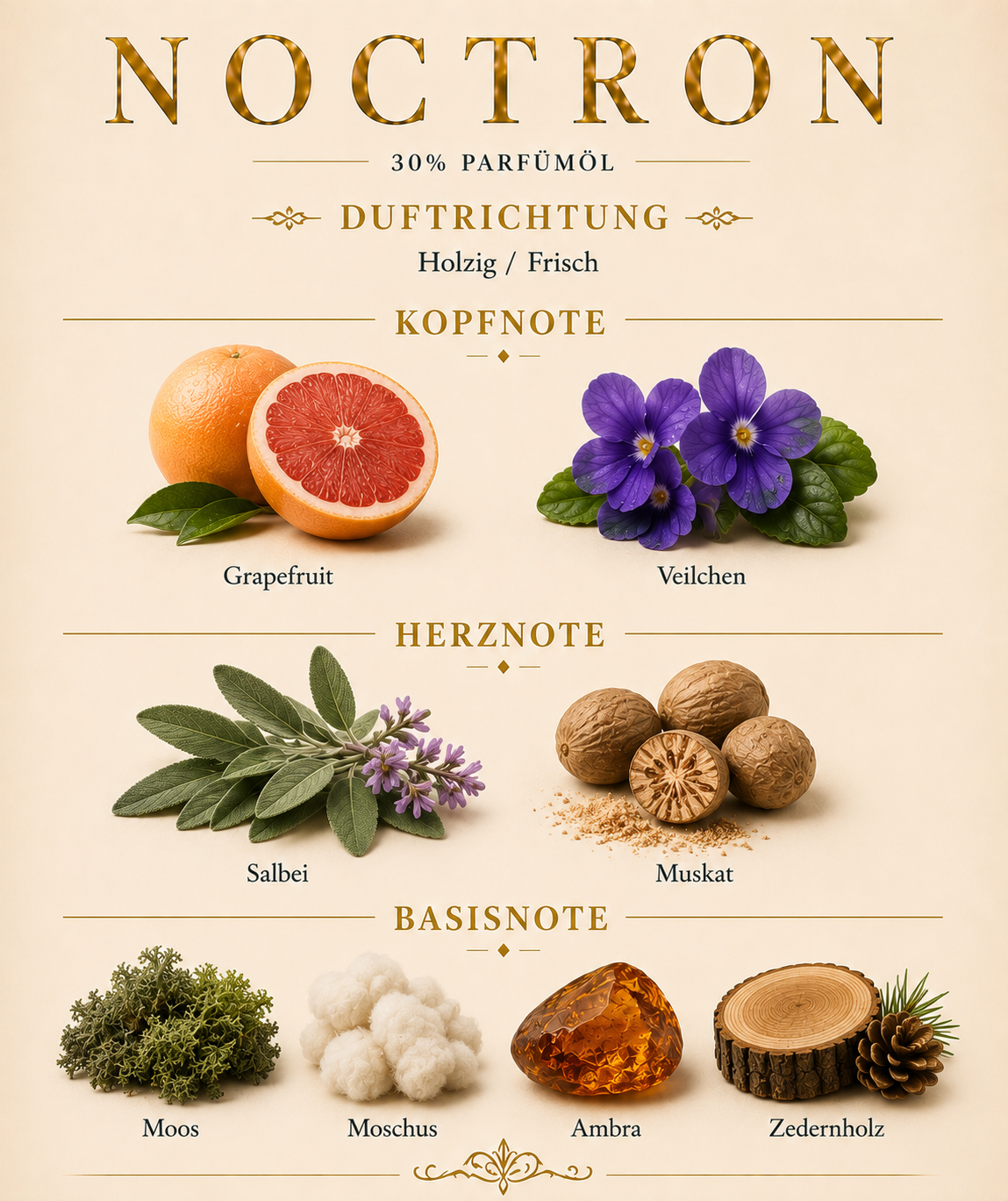 Noctron  by Pakany® – Luxuriöses Herrenparfüm