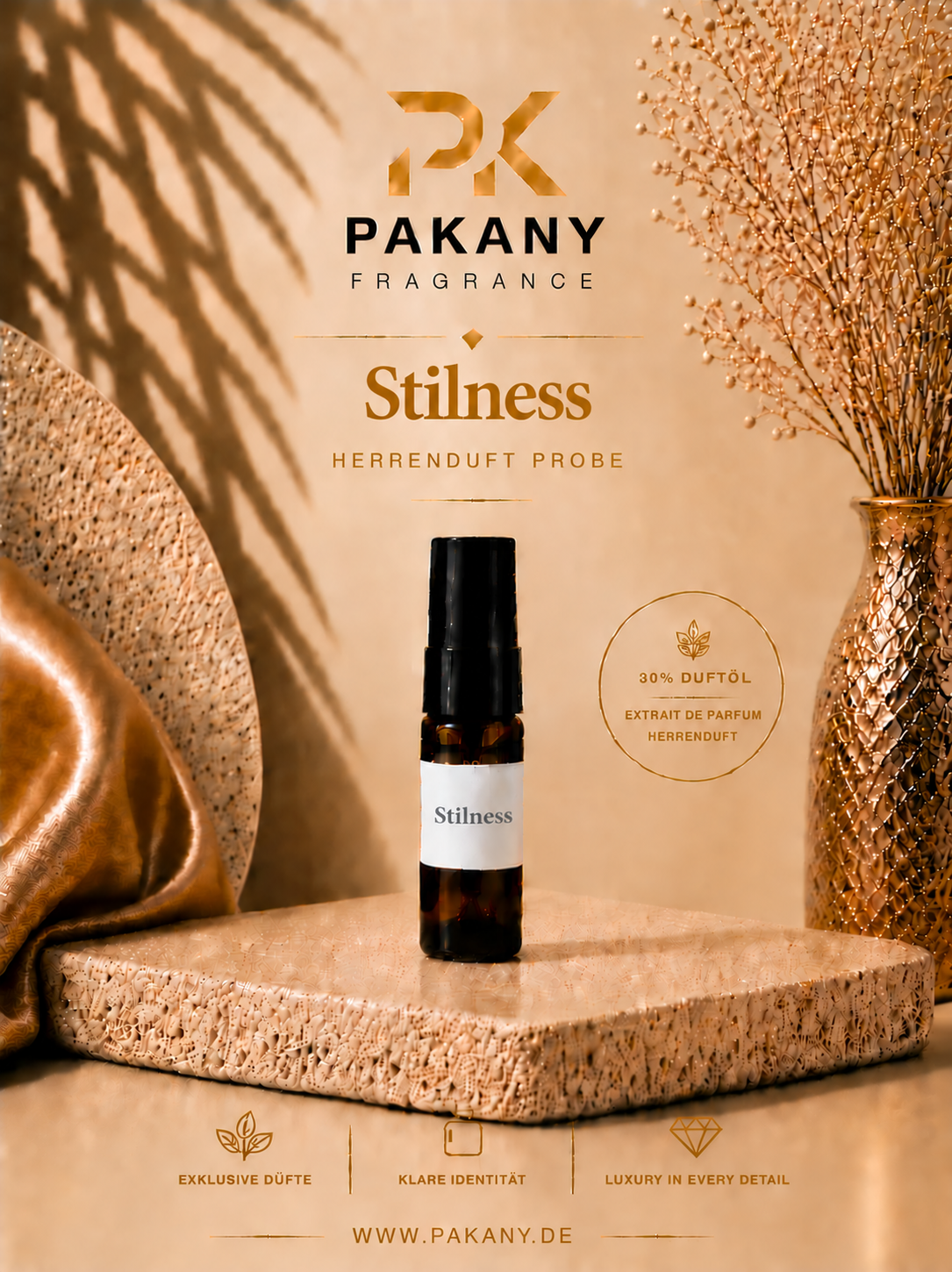 Stilness  by Pakany® – Luxuriöses Herrenparfüm