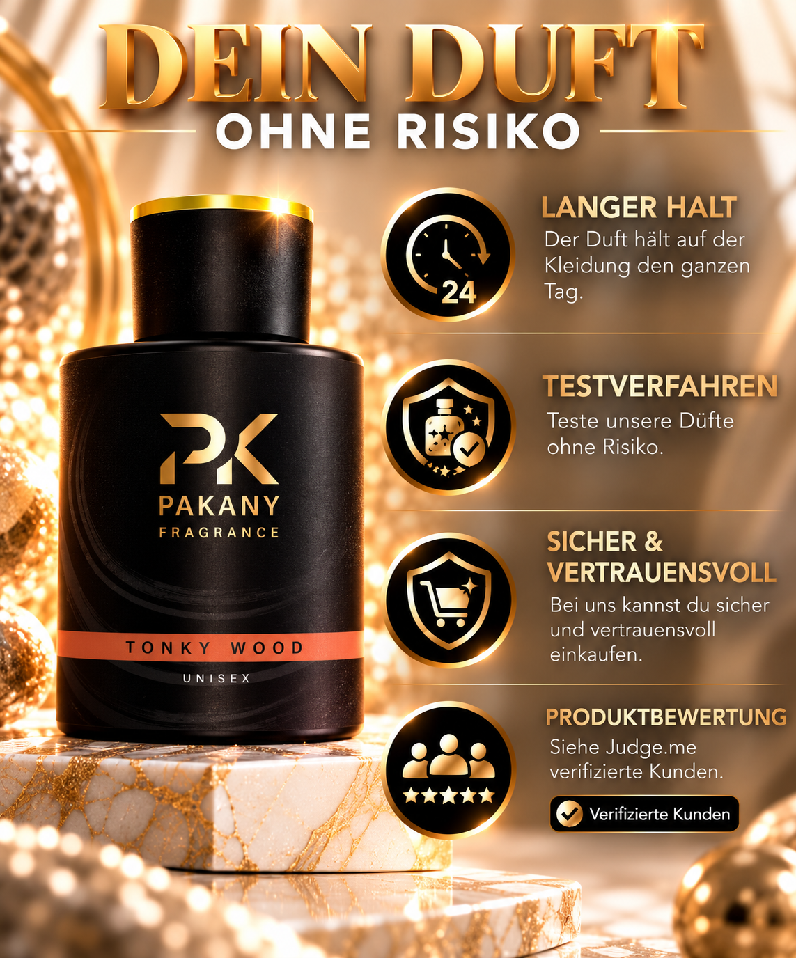 Tonky Wood  by Pakany® – Luxuriöses Unisexparfüm