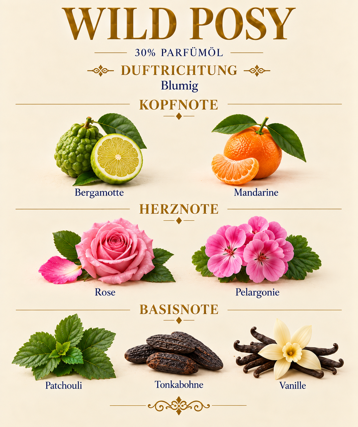 Wild Posy by Pakany® – Luxuriöses Damenparfüm